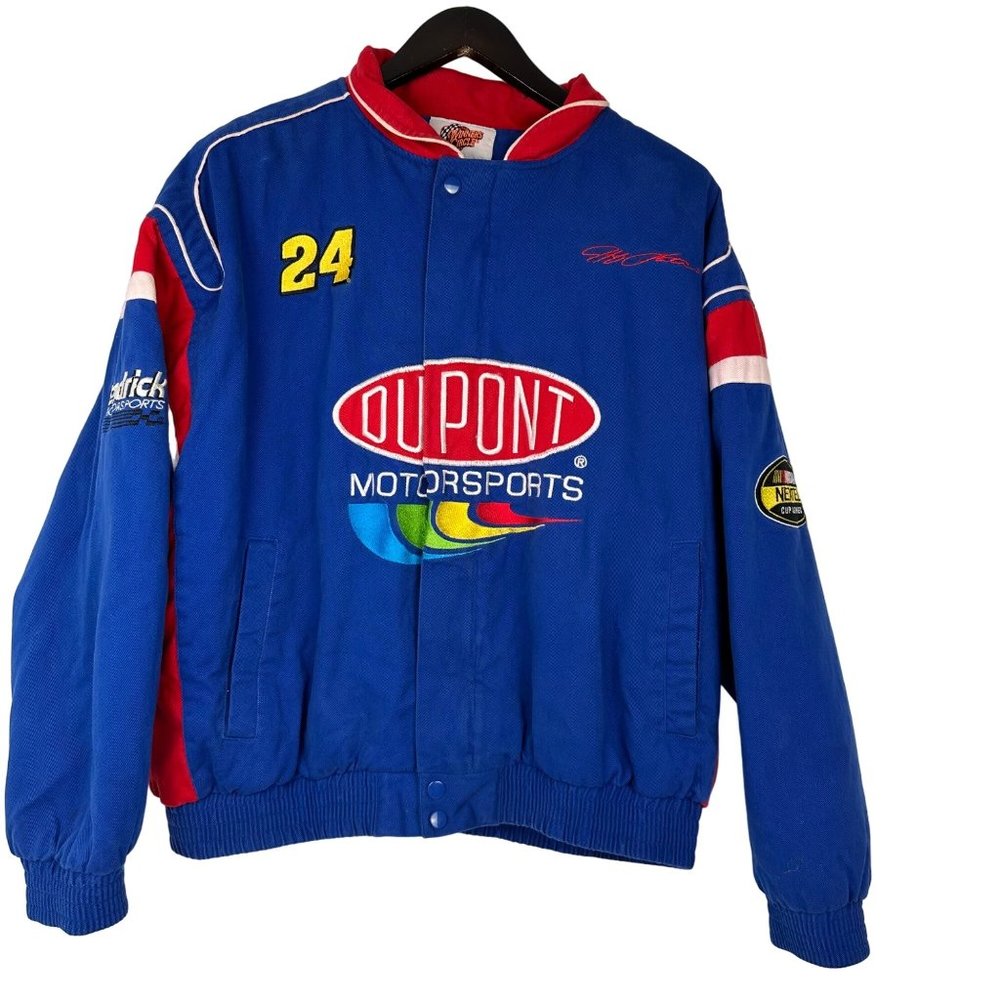 Vintage Winners Circle NASCARJeff Gordon DuPont Zip up Jacket Size Large